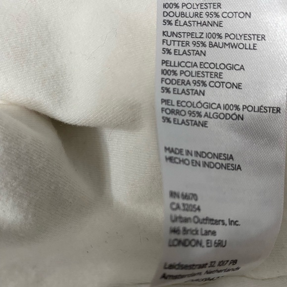 Anthropologie Cream Teddy cropped Jacket - Picture 5 of 7